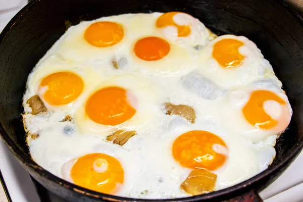 Eggs Frying Pan Cooking — Stock Photo, Image