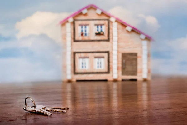 Keys Lie New Home Keys Home Sale Purchase Real Estate — Stock Photo, Image