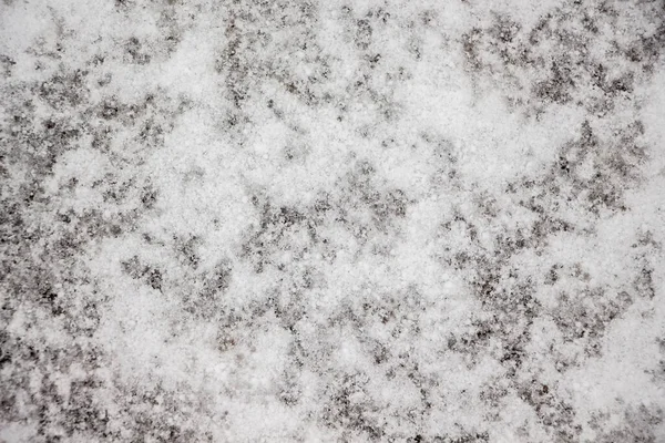 Textur Aus Weißem Schnee Auf Asphalt Hintergrund Des Schnees Für — Stockfoto