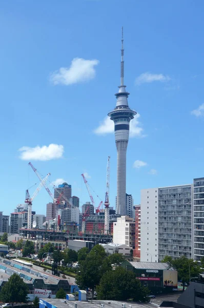 Auckland Centro Cidade Skyline Auckland City Distrito Mais Populoso Nova — Fotografia de Stock