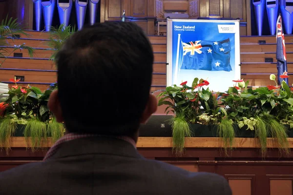 Nowa Zelandia Ceremonii Obywatelstwa Liczba Obywateli Którzy Chcą Przenieść Się — Zdjęcie stockowe