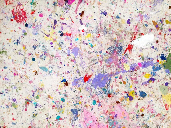 Краска Капает Пятна Защитном Ковре Рисунок Абстрактного Фона Текстуры — стоковое фото