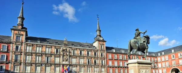 Madrid Mar 2010 Vista Panorámica Plaza Mayor Centro Histórico Madrid —  Fotos de Stock