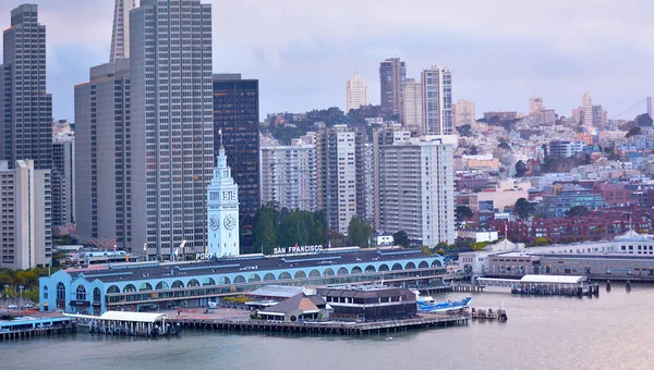 San Francisco Května 2015 Aerial Pohled San Francisco Downtown Soumraku — Stock fotografie