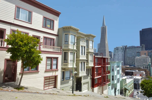 San Francisco skyline centro de California EE.UU. — Foto de Stock