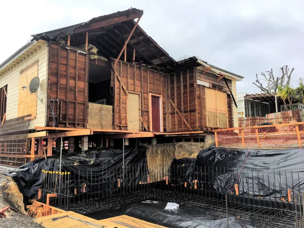 Edificio Reubicación Estructuras Estos Movimientos Complicados Requieren Eliminación Partes Sobresalientes —  Fotos de Stock