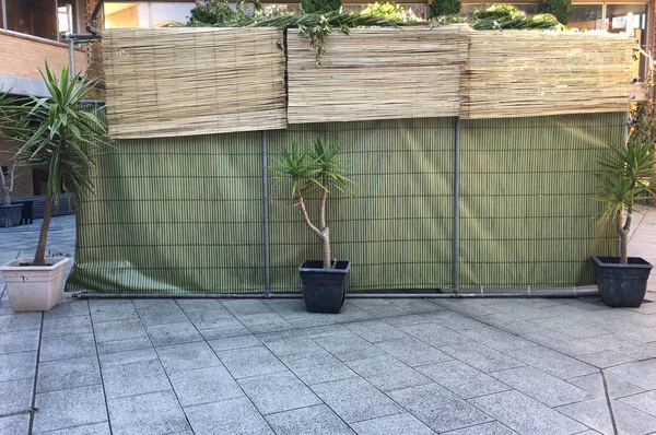 A sukkah or succah, a temporary hut constructed for use during the week-long Jewish festival of Sukkot.