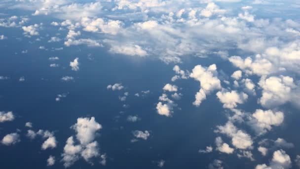 Luchtfoto Landschapsmening Van Cloudscape Boven Tasman Zee — Stockvideo