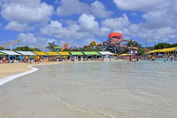 Brisbane Dic 2018 Personas Whitewaterworld Parque Acuático Que Está Clasificado — Foto de Stock