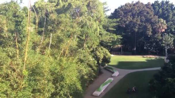 Μπρίσμπεϊν Δεκ 2018 Aerial Τοπίο Πάρκο Southbank Brisbane Brisbane Queensland — Αρχείο Βίντεο