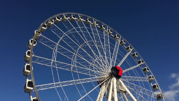 Μπρίσμπεϊν Δεκ 2018 Wheel Του Μπρίσμπαν Ferris Τροχό Στο Μπρισμπέιν — Αρχείο Βίντεο