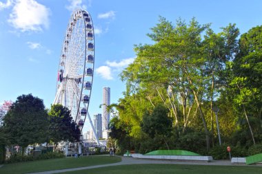 Brisbane - Güney Brisbane, Queensland Avustralya Brisbane dönme dolap 30 Aralık 2018:Wheel.