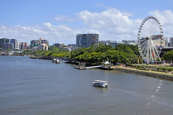 Luchtfoto Landschapsmening Van Brisbane Southbank Queensland Australië — Stockfoto