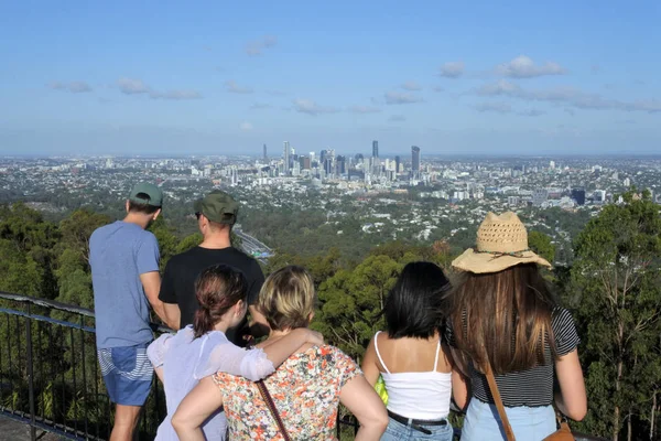 Brisbane Jan 2019 Vue Panoramique Sur Ville Brisbane Depuis Mont — Photo