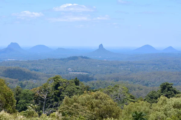 Manzaralı Cam Dağları Popüler Bir Turizm Sunshine Coast Queensland Avustralya — Stok fotoğraf