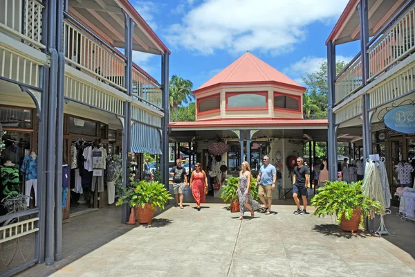 Sunshine Coast Jan 2019 Les Visiteurs Visitent Les Boutiques Ville — Photo