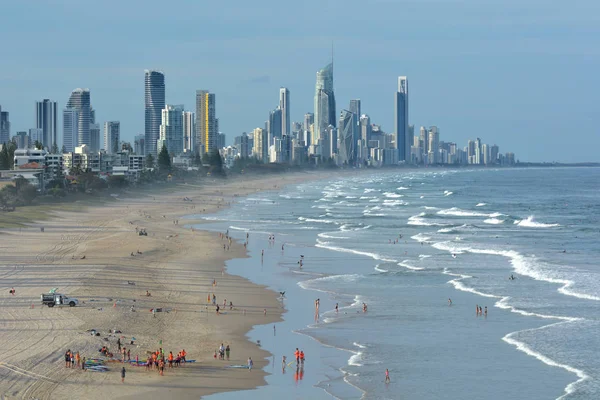 Krajobraz Lotu Ptaka Widok Surfers Paradise Gold Coast Queensland Australia — Zdjęcie stockowe