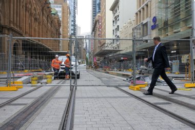 Yeni Güney Wales Avustralya Sydney Cbd ve Güney Doğu ışık demiryolu