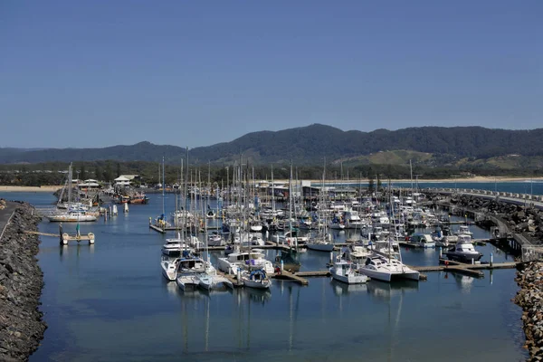 Panoramic landscape view of Coffs Harbour NSW Australia — Stock Photo, Image