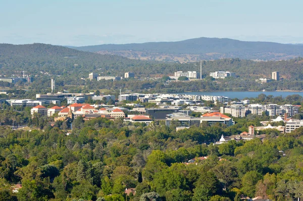 Aerial landscape view of Canberra Australia — Stock Photo, Image