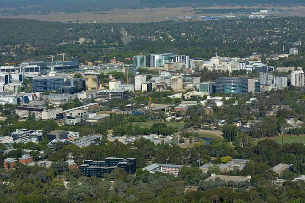 Pohled na vzdušné krajinu Austrálie Canberra — Stock fotografie