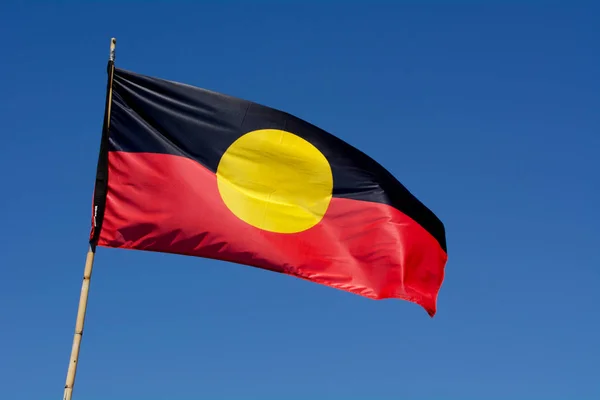 Una bandera aborigen australiana — Foto de Stock
