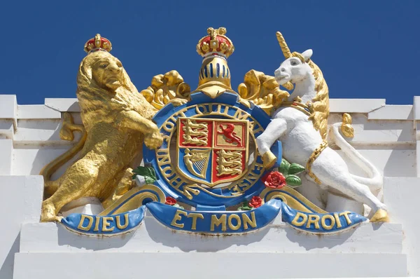 The Royal arms on the old Parliament house  in Canberra Parliame — Stock Photo, Image