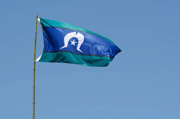 Flaga Wysp cieśninę Torresa — Zdjęcie stockowe