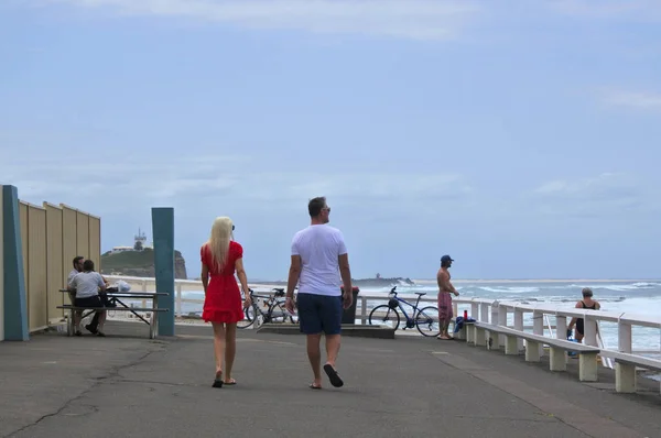 Shortland esplanade w Newcastle Nowej Południowej Walii Australia — Zdjęcie stockowe