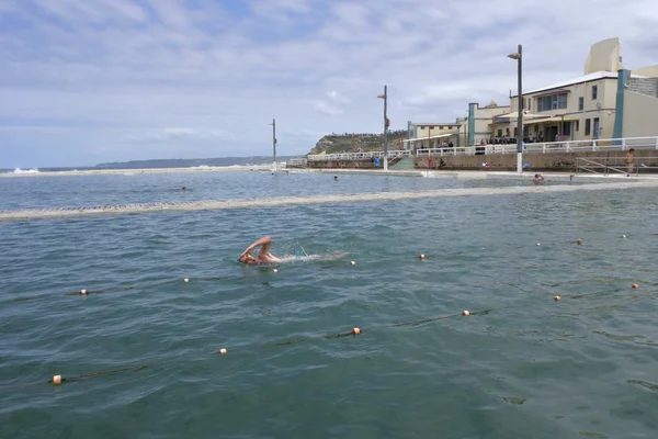 Newcastle Ocean Baths a Newcastle Nuovo Galles del Sud Australia — Foto Stock