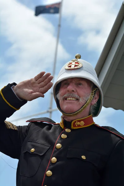 Soldados australianos en Fort Scratchley en Newcastle New South Wa — Foto de Stock