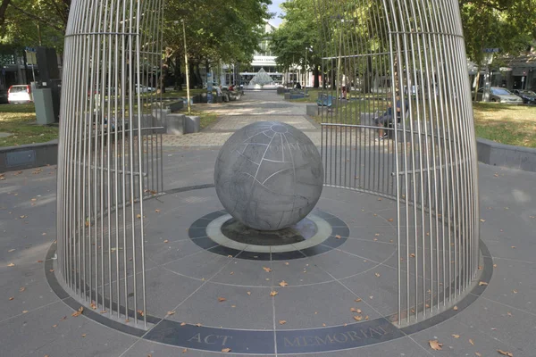 Monumento a ACT en Canberra, en el Territorio de la Capital Australiana Aus — Foto de Stock