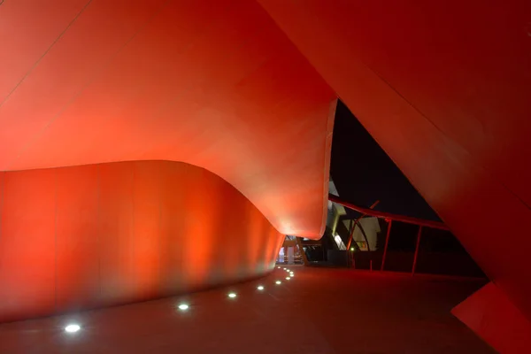 National Museum of Australia's nachts in Canberra, Australië — Stockfoto