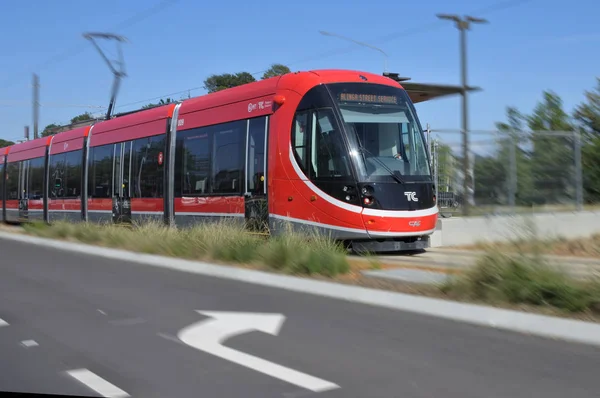 Light rail in Canberr — Stock Photo, Image