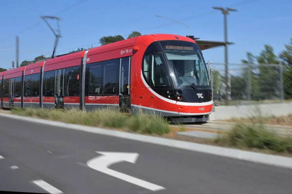 Ferrovia leggera a Canberr — Foto Stock