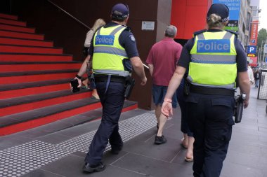 Victoria polis Melbourne Victoria Austra devriye memuru