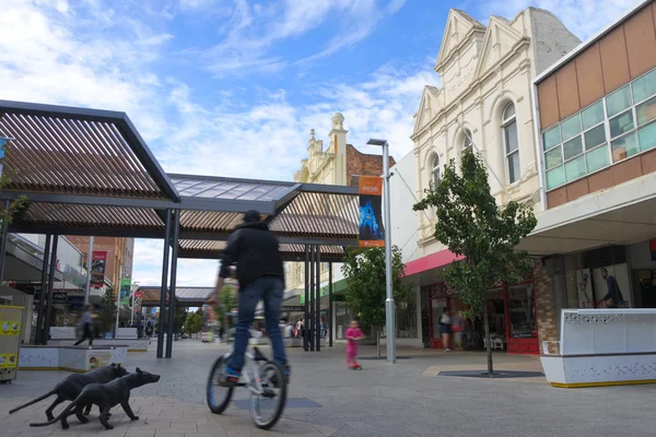 Nuevo Brisbane Street Mall Launceston Tasmania Australia — Foto de Stock
