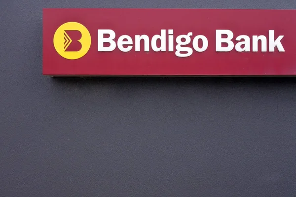 Bendigo και Αδελαΐδα τράπεζα σημάδι — Φωτογραφία Αρχείου