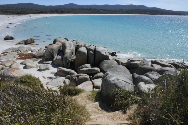 Landscape of Bay of Fires Tasmania Australia — Stock Photo, Image