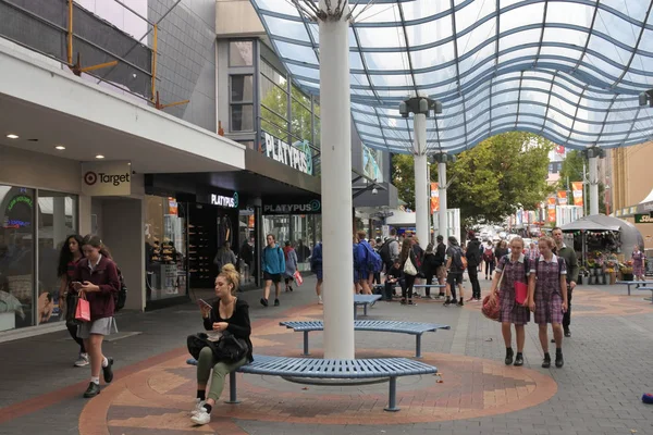 Elizabeth Street Mall Pusat kota Hobart Tasmania Australia — Stok Foto