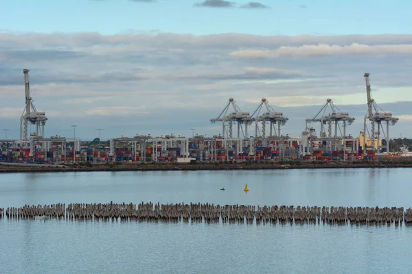 Port of Melbourne Victoria Australia — Stock Photo, Image