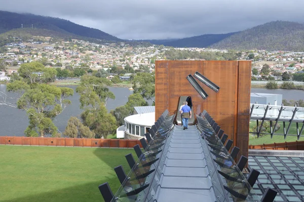 Eski ve yeni sanat Hobart Tasmania Avustralya Mona Müzesi — Stok fotoğraf