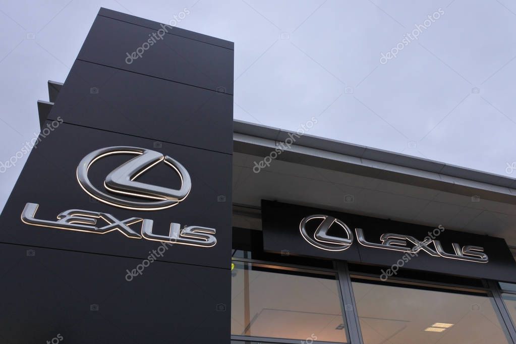 HOBART - MAR 20 2019:Lexus dealership showroom.Lexus is luxury vehicle division of the Japanese automaker Toyota. The Lexus brand is marketed in more than 70 countries and territories worldwide