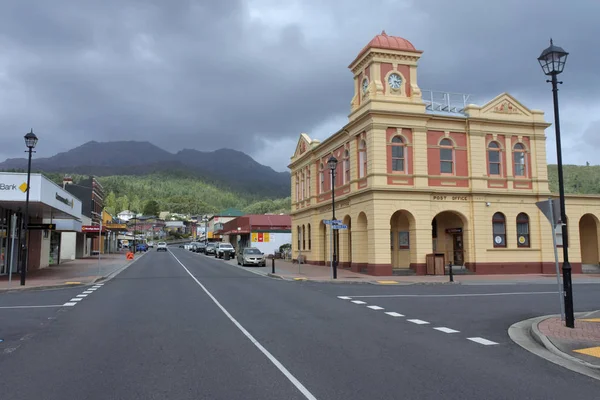 Stadsbilden av Queenstown Tasmania Australien — Stockfoto