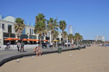 St Kilda Beach Melbourne Victoria Avustralya