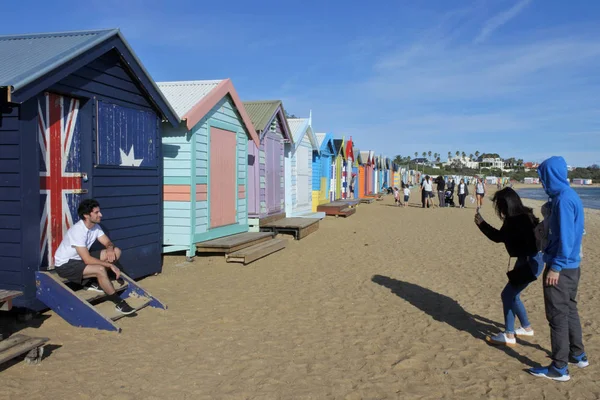 Brighton beach Melbourne Victoria Australie — Photo