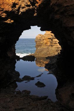 Victoria Avustralya Port Campbell Milli Parkı'nda Grotto