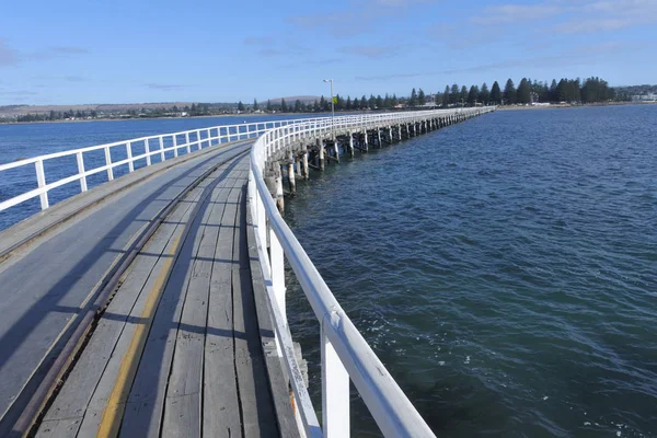 Causeway Victor Harbor Town i södra Australien State Austral — Stockfoto