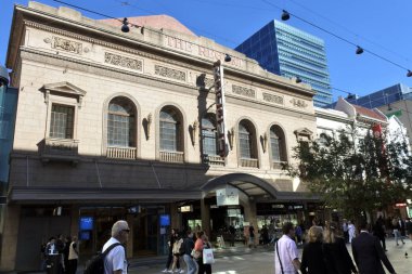 Adelaide, Güney Aus Rundle Mall alışveriş bölgesinde Trafik