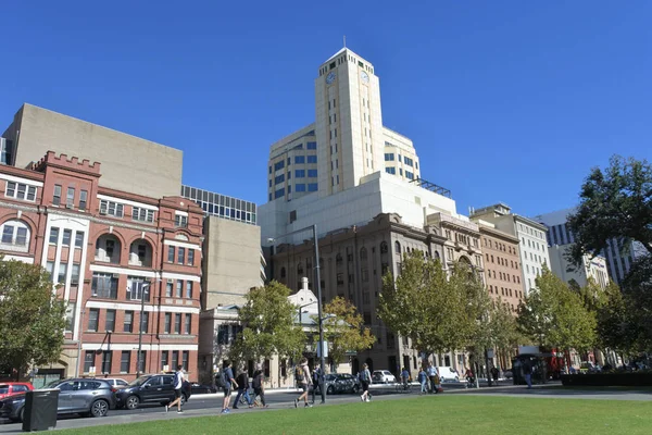 Adelaide City downtown cityscape skyline — Stock Photo, Image